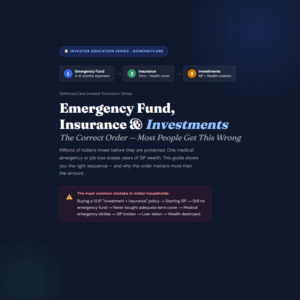 Emergency Fund, Insurance & nvestments